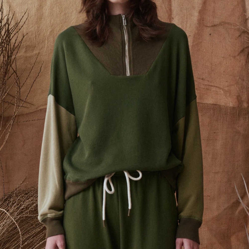 THE GREAT- THE COLORBLOCK TRAIL SWEATSHIRT